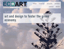Tablet Screenshot of ecoartproject.org